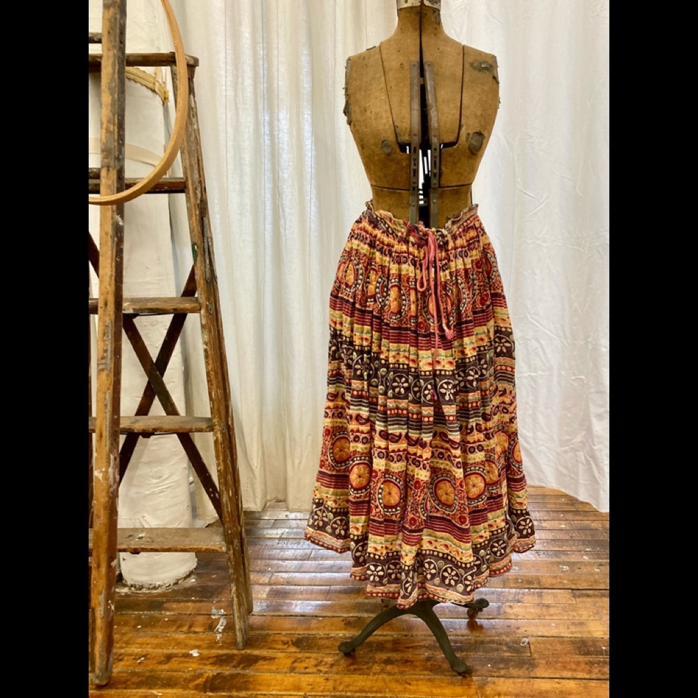 Vintage 70’s block print skirt
